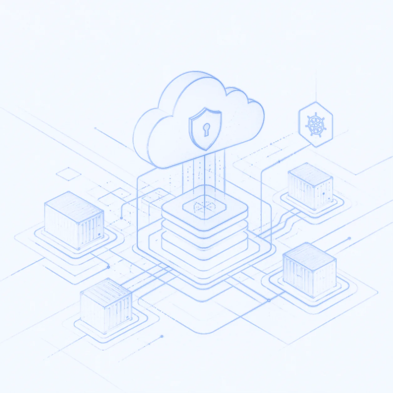 Cloud security editorial visual